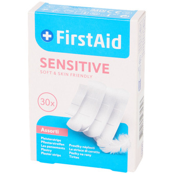 Action First aid pleisterstrips sensitive aanbieding
