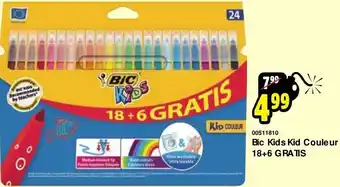 Bic kids kis couleur 18+6 gratis