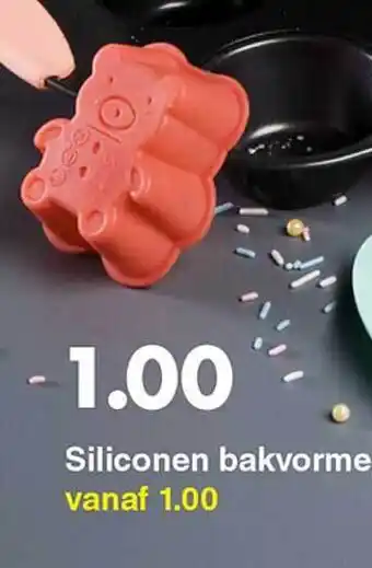 Wibra Siliconen Bakvormen aanbieding