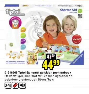 01316568 Tiptoi Starterset geluiden prentenboek