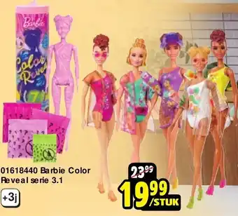 ToyChamp 01618440 Barbie Color Reveal serie 3.1 aanbieding