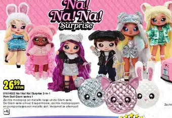 ToyChamp 01614022 Na! Na! Na! Surprise 2-in-1 Pom Doll Glam series 1 aanbieding