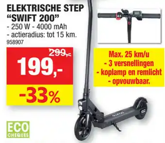 Hubo Elektrische step "swfit 200" aanbieding