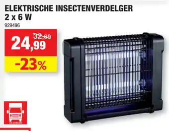 Hubo Elektrische insectenverdelger 2x6W aanbieding