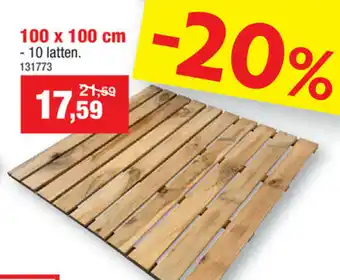 Hubo Grenen tuintegel 100x100cm aanbieding
