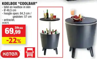 Hubo Koelbox "coolbar" 49.5cm aanbieding