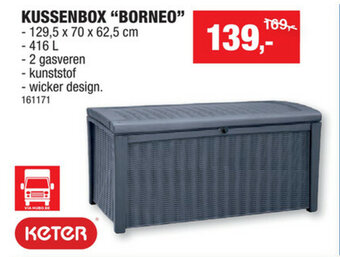 Hubo Kussenbox "borneo" aanbieding