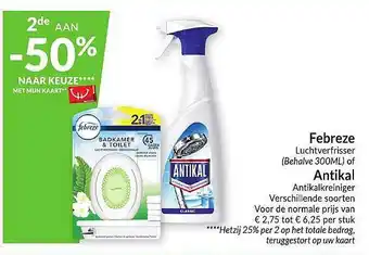 Intermarché Febreze luchtverfrisser of antikal antikalkreiniger aanbieding
