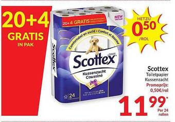 Intermarché Scottex toiletpapier kussenzacht aanbieding