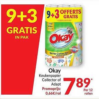 Intermarché Okay keukenpapier collector of adapt aanbieding
