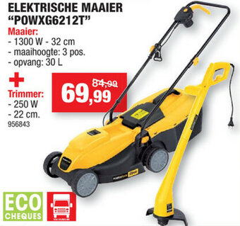 Hubo Elektrische maaier "powxg6212T" aanbieding