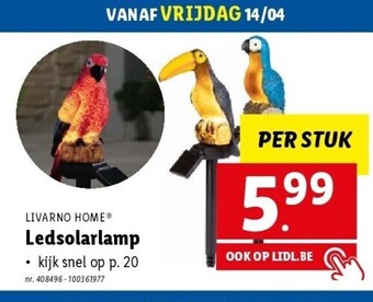 Lidl Ledsolarlamp aanbieding