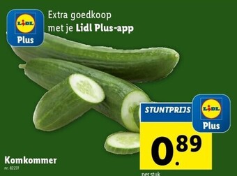 Lidl Komkommer aanbieding