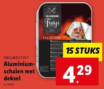 Lidl Aluminiumschalen met deksel aanbieding