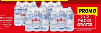 Lidl Mineraalwater met sportdop aanbieding