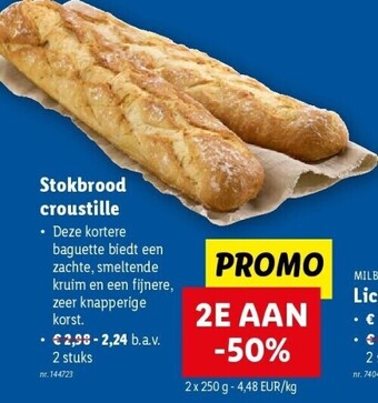 Lidl Stokbrood croustille aanbieding