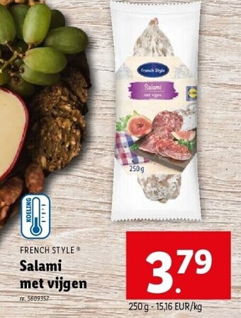 Lidl Salami met vijgen aanbieding
