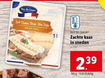 Lidl Zachte kaas in sneden aanbieding