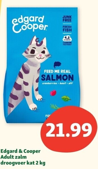 Maxi Zoo Edgard & cooper adult zalm droogvoer kat 2 kg aanbieding