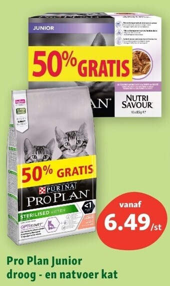 Maxi Zoo Pro plan junior droog - en natvoer kat aanbieding