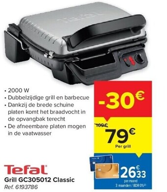 Carrefour Grill gc305012 classic aanbieding