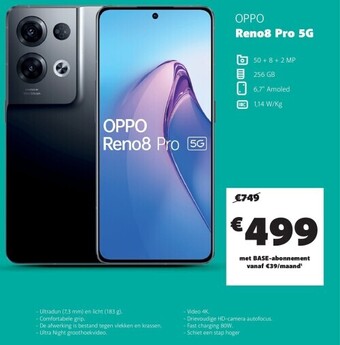 Base Oppo reno8 pro 5g aanbieding