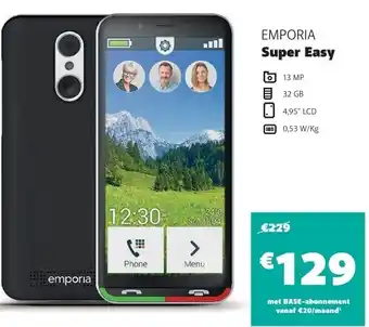 Base Emporia super easy aanbieding