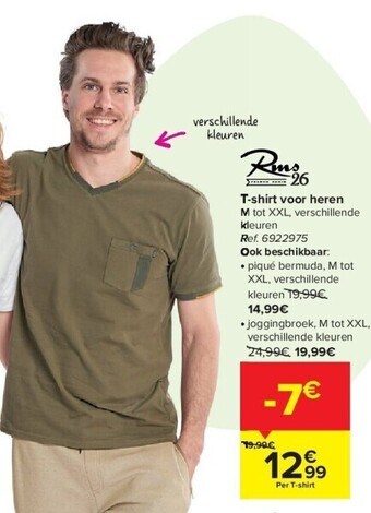 Carrefour T-shirt voor heren aanbieding