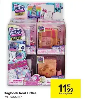Carrefour Dagboek real littles aanbieding