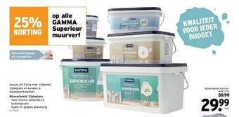 GAMMA Gamma superieur muurverf aanbieding