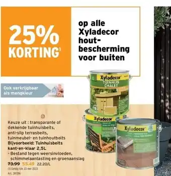 GAMMA Tuinhuisbeits kant-en-klaar 2,5l aanbieding