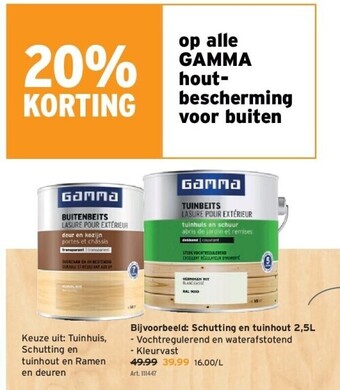 GAMMA Schutting en tuinhout 2,5l aanbieding