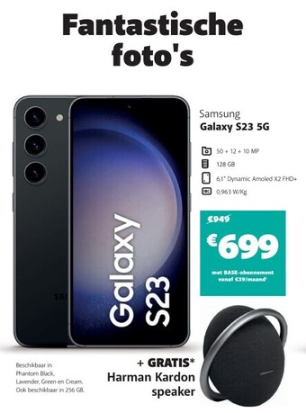 Base Samsung galaxy s23 5g aanbieding