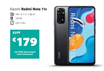 Base Xiaomi redmi note 11s aanbieding