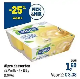 Alpro desserten vanille