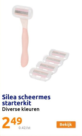 Action Silea Scheermes Starterkit aanbieding