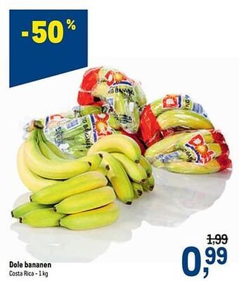 Makro Dole bananen 1kg aanbieding
