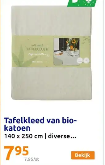 Tafelkleed Van biokatoen 140 x 250cm