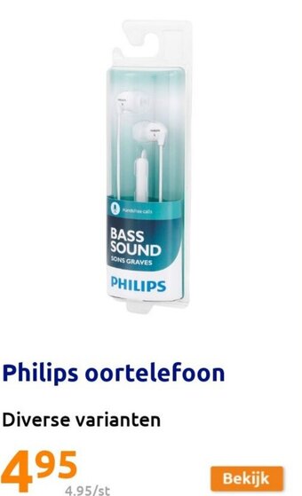 Action Philips Oortelefoon aanbieding