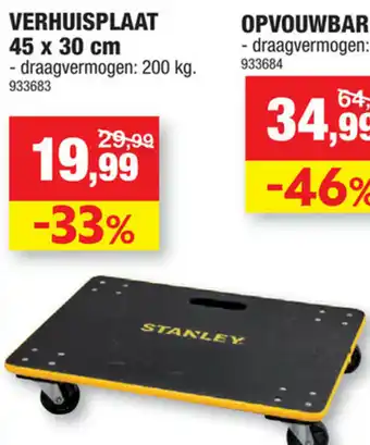 Hubo Verhuisplaat 45x30cm 200kg aanbieding