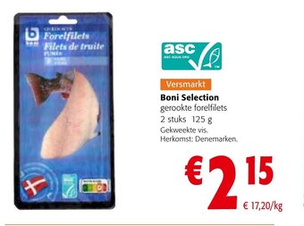 Colruyt Boni Selection Gerookte Forelfilets aanbieding