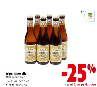 Colruyt Tripel Karmeliet Sterk Blond Bier 8.4% Vol 6 x 33cl aanbieding