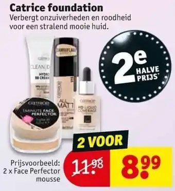 Kruidvat Catrice face perfector mousse aanbieding