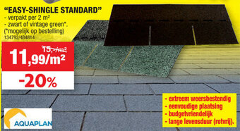 Hubo Easy-shingle standard aanbieding