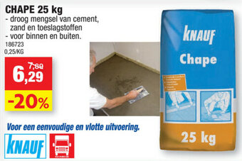 Hubo Chape 25kg aanbieding