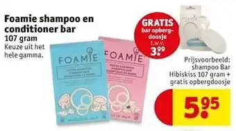 Kruidvat Shampoo bar hibiskiss 107 gram + gratis opbergdoosje aanbieding