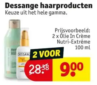 Kruidvat Dessange olie in crème nutri-extrême 100ml aanbieding