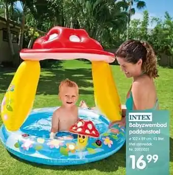 Babyzwembad paddenstoel