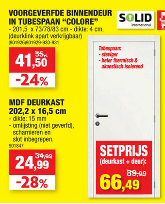 Hubo Setprijs (deurkast + deur) aanbieding