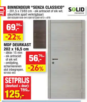 Hubo Setrpijs (deurkast + deur) aanbieding